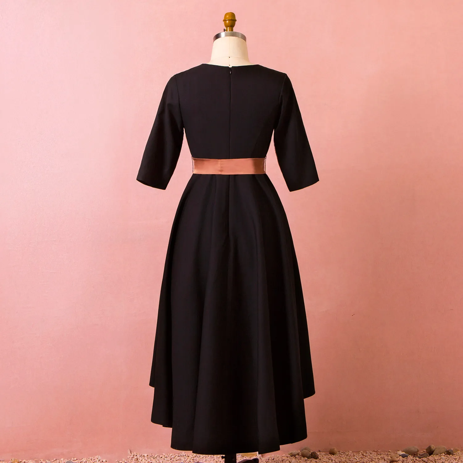 A-Line V-Neck Асимметричные шифоновые платья с поясом/лентами Cocktial платья