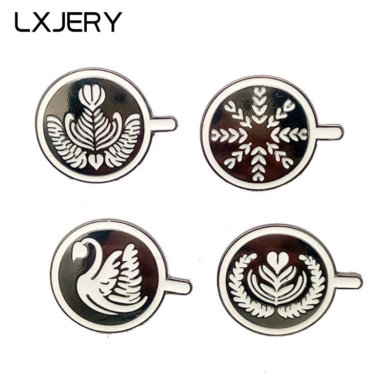 

Coffee Cartoon Icons Enamel Pin Badge On Backpack Brooch Pins For Clothes Lapel Buttons Broche For Women Girls Gift