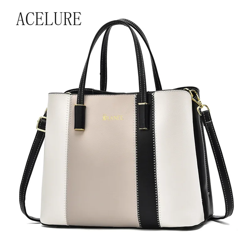 

ACELURE Female All-match High Quality Handbags Patchwork PU Leather Women Shoulder Bags Fashion Ladies Messenger Bags Satchels