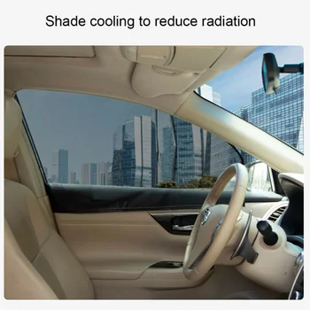 

Black Sunshade Curtain Mesh Shield UV Protection Mesh Fabric Magnetic Car