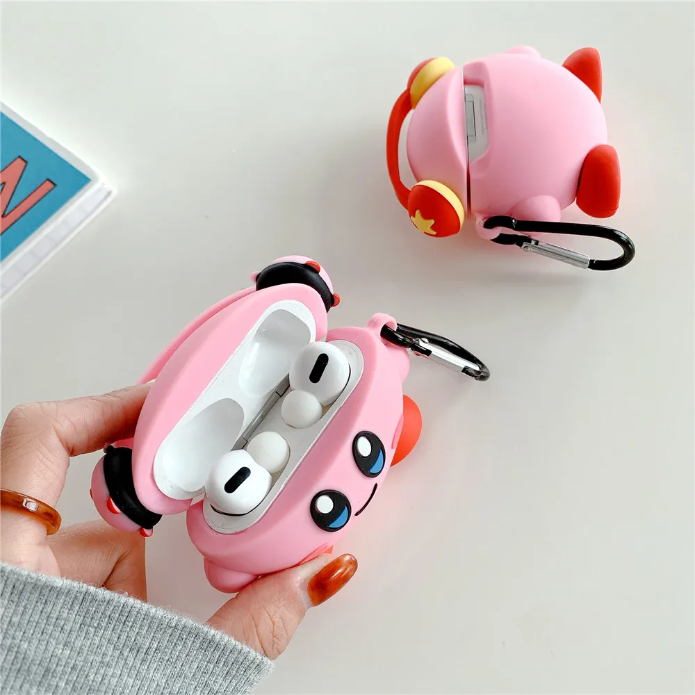 Airpodsため1 2プロケースかわいい3dアニメワイヤレスbluetoothイヤホン保護カバーairpodsプロイヤホンアクセサリー Earphone Accessories Aliexpress