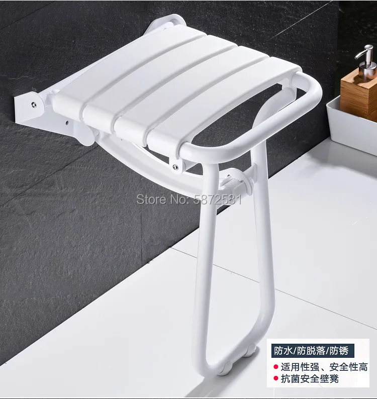 

Nordic style Aluminum wall mount shower seat with leg Elder Shower Seats wall mount shower seat / Shower Seats for shower room