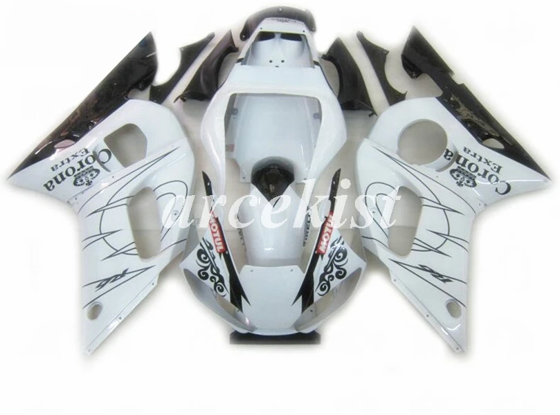 4 подарки ABS мотоцикл полный обтекатель комплект подходит для YAMAHA YZF-R6 1998 1999 2000 2001 2002 98 99 00 01 02 корпус набор Белый