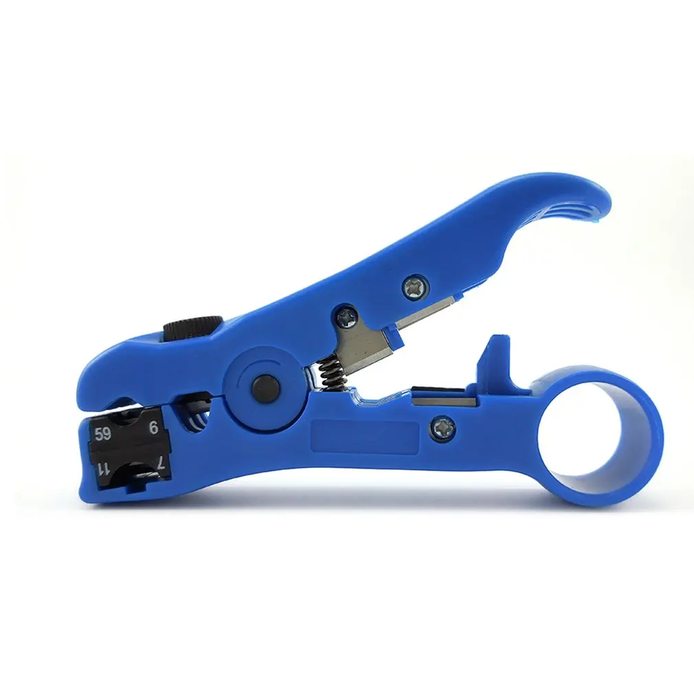 Portable Network Repair Tool Kit Coaxial Cable Clamp Pliers Wire Crimper Stripper Stripping Crimping Tool