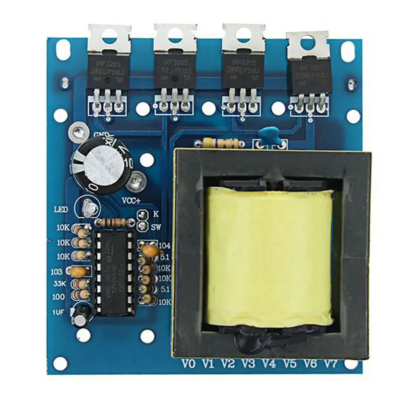 AMS-500W инвертор повышающий трансформатор питания Dc 12V в Ac 220V 380V автомобильный преобразователь