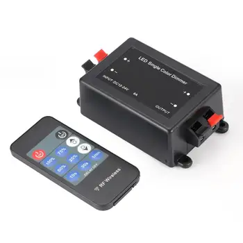 

11-key Monotone Lighter LED RGB Single Color Dimmer Controller Wireless DC 12V-24V LED Remote Control for LED Strip Lights
