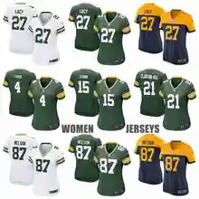 Грин Бэй Клэй Matthews Eddie Lacy Ha Clinton-Dix Барт Старр Аарон Роджерс Бретт Favre Randall Cobb для женщин Джерси