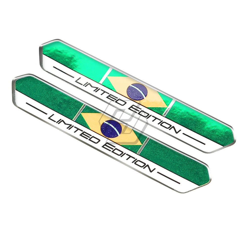 Brazil Flag Limited Edition Sticker Universal for Car Motorbike Tank Pad Decal Italy Russia Spain France Flag Stickers