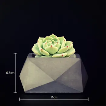 

Decoration Craft Succulent Plants Planter Silicone Molds for Cement pot DIY Concrete Garden Flowerpot Making Mold