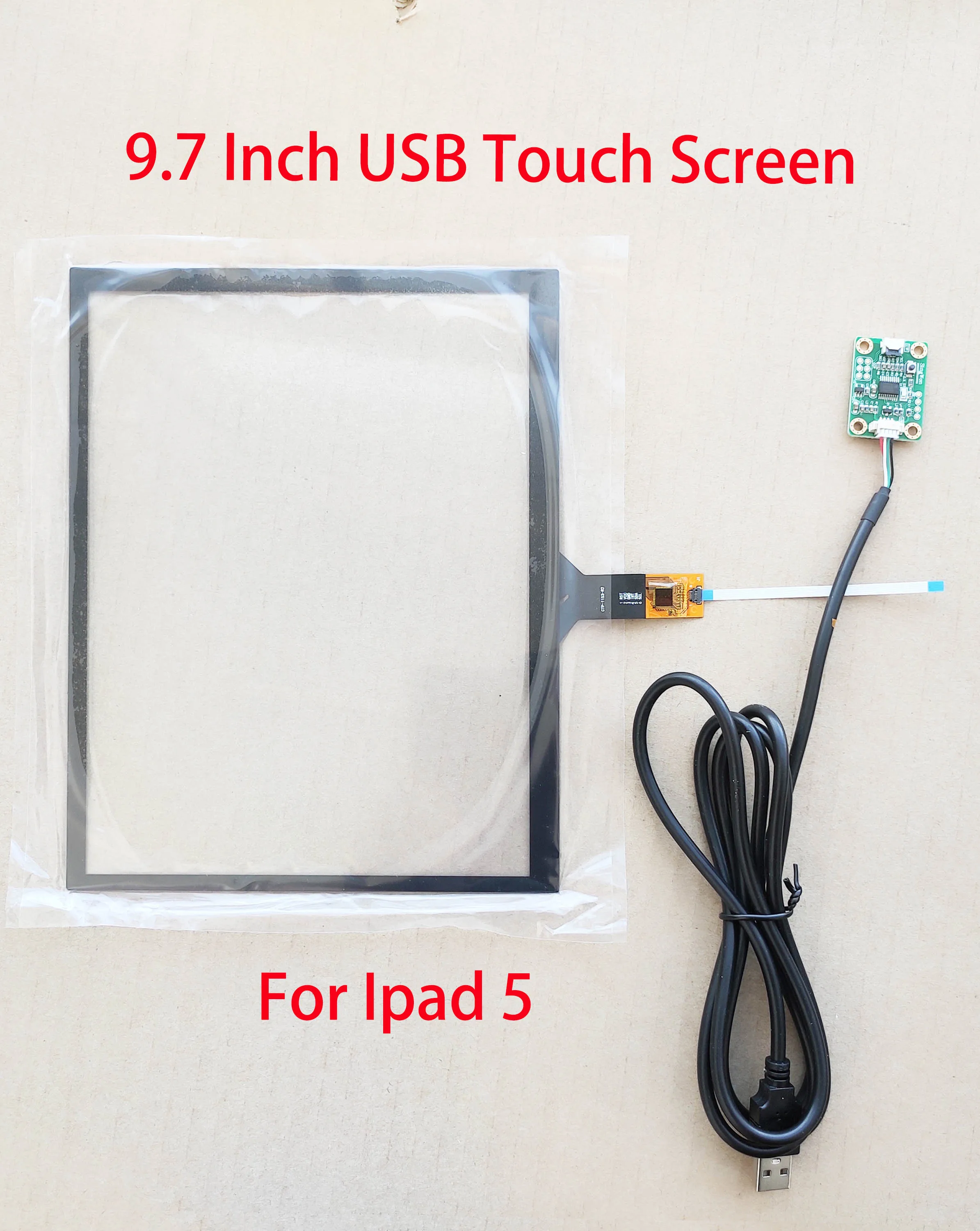 Sensor do Digitalizador do Tela Táctil do Usb 9.7 Polegadas Rádio Ipad Lcd 1024x768 1536x2048 Suporte Win7 10 Raspberry pi - Imagem 3
