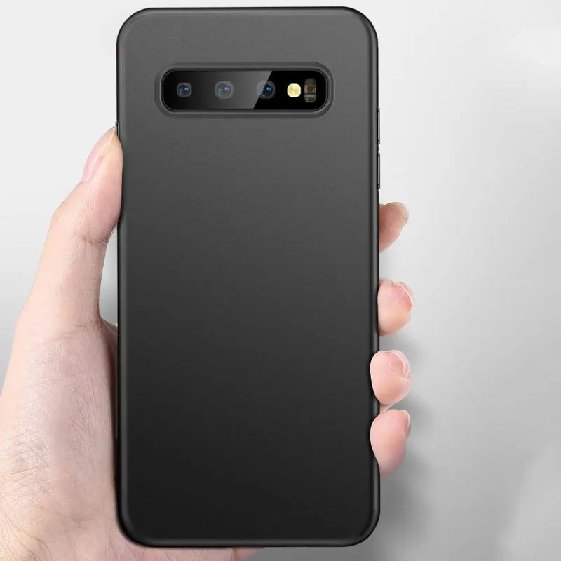 Ультратонкие мягкие Матовые чехлы для мобильных телефонов SamSung M10 M20 A10 A40 A50 A60 A70 S7 S8 S9 S10 plus матовый чехол для мобильного телефона с отпечатком пальца