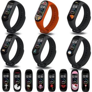 

New Colorful Marvel Super hero Protective Film Guard For Xiaomi Mi Band Miband 4 Band4 Sport Miband4 NFC Screen Protector Cover