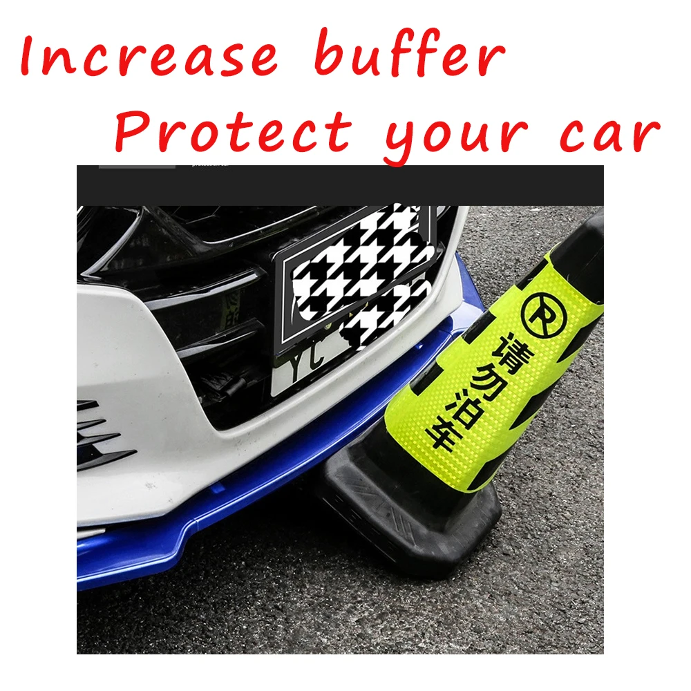 4 Pieces Car Front Bumper Lip Body Kit Spoiler Splitter Abs Bumper 