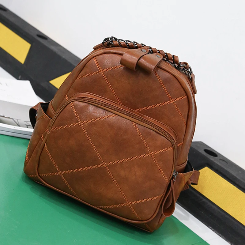 New Fashion Women Travel Backpack High Quality Durable PU Leather School Backpack Female Daypack Shopping Backpack Sac