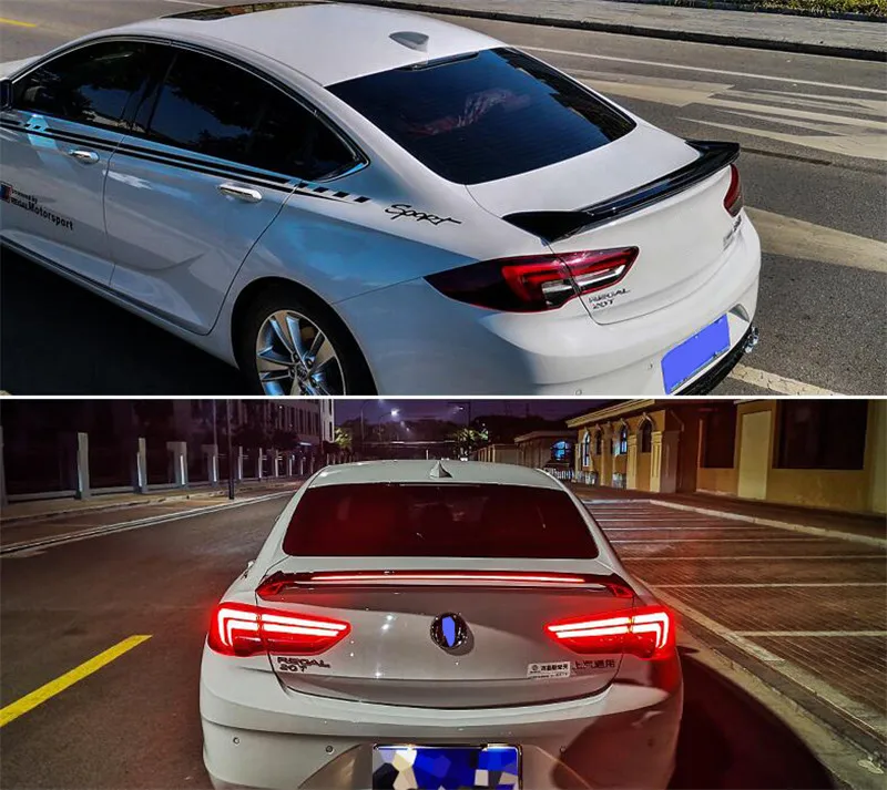 CEYUSOT для Buick Regal Opel Insignia спойлер ABS длинный фонарь крыло хвост Opel Insignia Автомобильный багажник задний спойлер