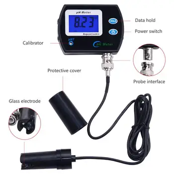 

Portable Digital PH Meter Tester with Backlight Water Quality Purity Monitor Filter Measuring for Aquarium Wine Urine