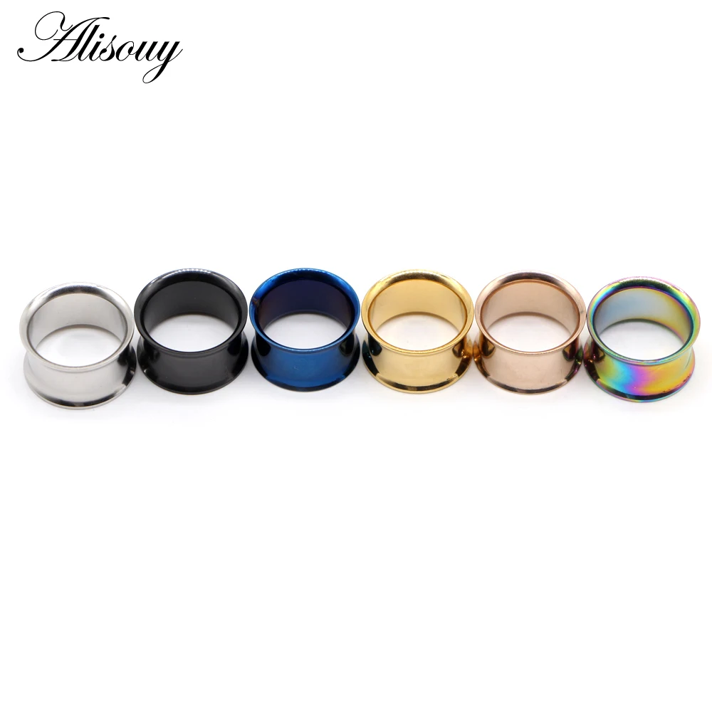 2Pcs Steel Surgical Steel no-Screw Fit Ear Gauges Tunnel Expander Body Piercing Flare Earrings plugs stretching 3-25mm piercing jewelry body piercing jewelry body jewelry ear piercing jewelry body piercing earrings