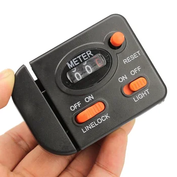 

99m Digital Display Fishing Line Length Counter Fishing Line Depth Finder With Light Clip On Rod Professional Fishing Tools