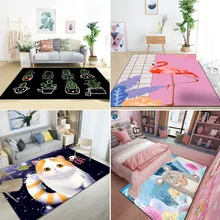 Креативный дом в скандинавском стиле, ковры с геометрическим узором, современный простой журнальный столик, коврики/ковры для гостиной, спальни