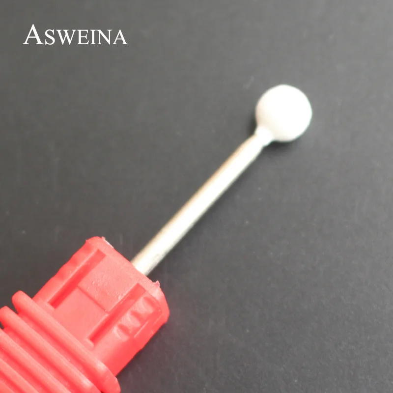 ASWEINA, 1 шт., белый цвет, керамический камень, сверло для ногтей, инструменты для дизайна ногтей, Электрический Маникюрный аппарат, аксессуары, резак, пилки для ногтей - Цвет: A1