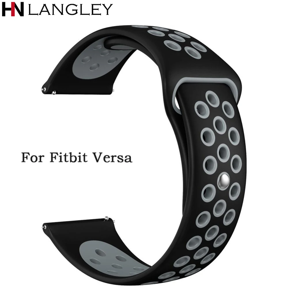 23 мм вахта группа ремни для Fitbit Versa дышащая Замена Быстрый Easy Fit полосы ремешок для Fitbit Versa Smart часы