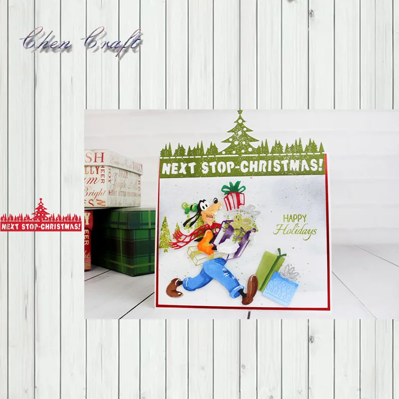 

Christmas tree and pine forest Metal Cutting Dies for Scrapbooking DIY Album Paper Craft Diecuts Stencil Decor 2019