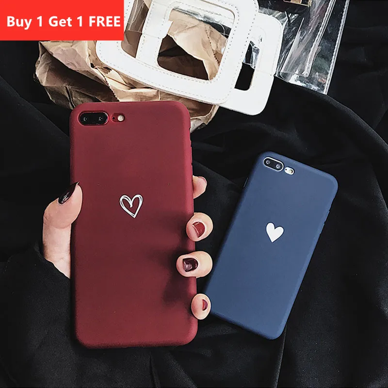 Чехлы для телефонов с сердечками Iphone 11 Pro 6 6S 7 8 Plus XS Max XR X из мягкого ТПУ силикона