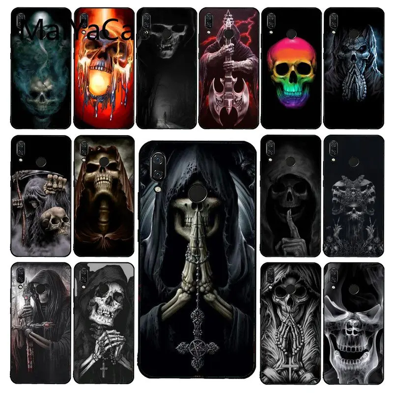 Чехол для телефона Maiyaca Death Prayer Grim Reaper Skeleton Skull Xiaomi Redmi4X 6A 9 8A note pro 5Plus Note4 Note5 7 Note6Pro