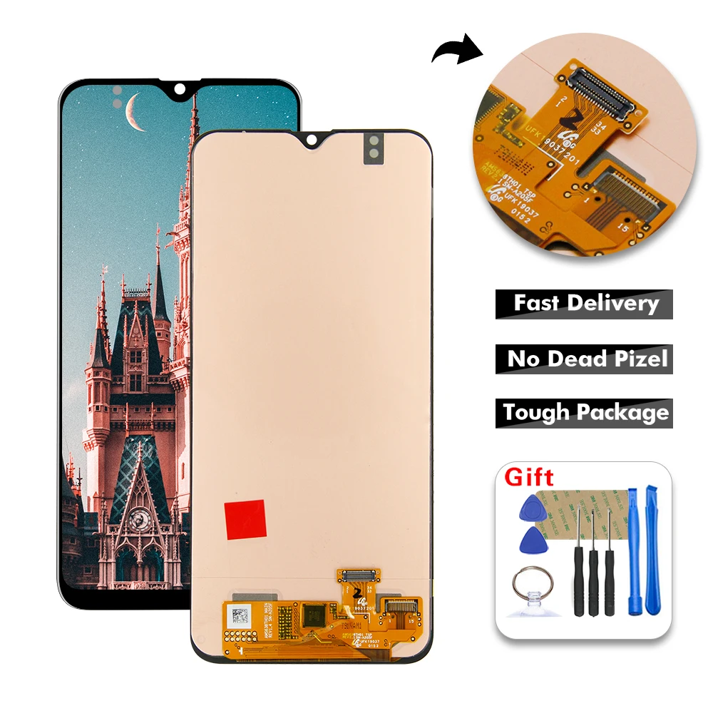 Жк дисплей 6 4 дюйма для Samsung Galaxy A20 A205 A205G A205F/DS A205F жк сенсорный экран дигитайзер