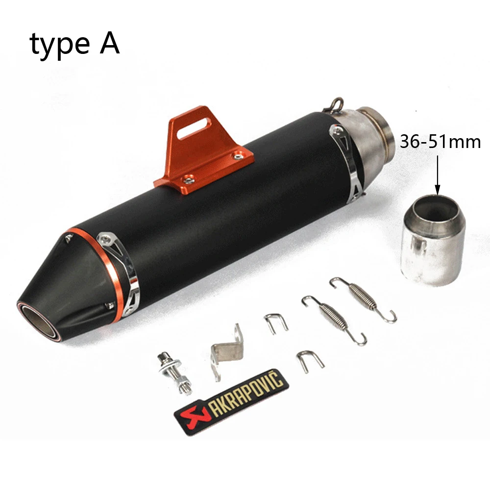 Универсальный мотоцикл Akrapovic выхлоп мотоцикл гоночный глушитель с наклейкой для CRF150F CRF230F для KAWASAKI Ninja 250 KLX 250