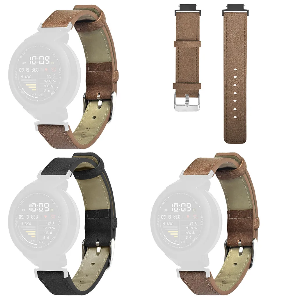 Ouhaobin ремешок для часов для Huami Amazfit Verge Youth Watch A1808 сменный кожаный ремешок для часов 20 мм