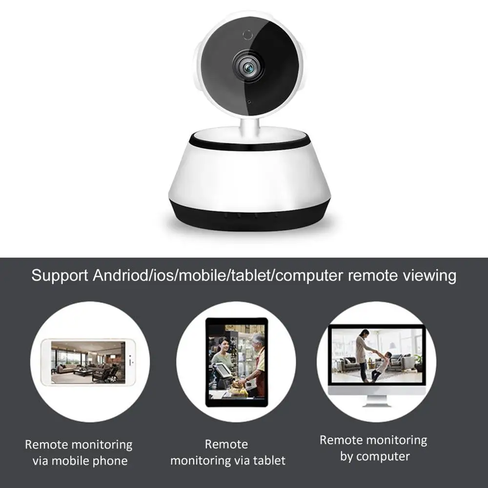 Охранных V380 2 1 мм объектив 720P Беспроводной мини WI FI ночного видения беспроводная