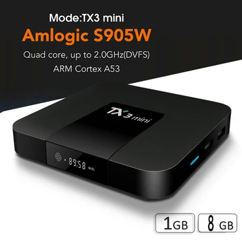 

TX3 Mini Android 8.1 TV Box Amlogic S905W Quad Core 2GB 16GB Smart Media Player 4K HD TV Streamer Receiver Set Top Box TX3 Box