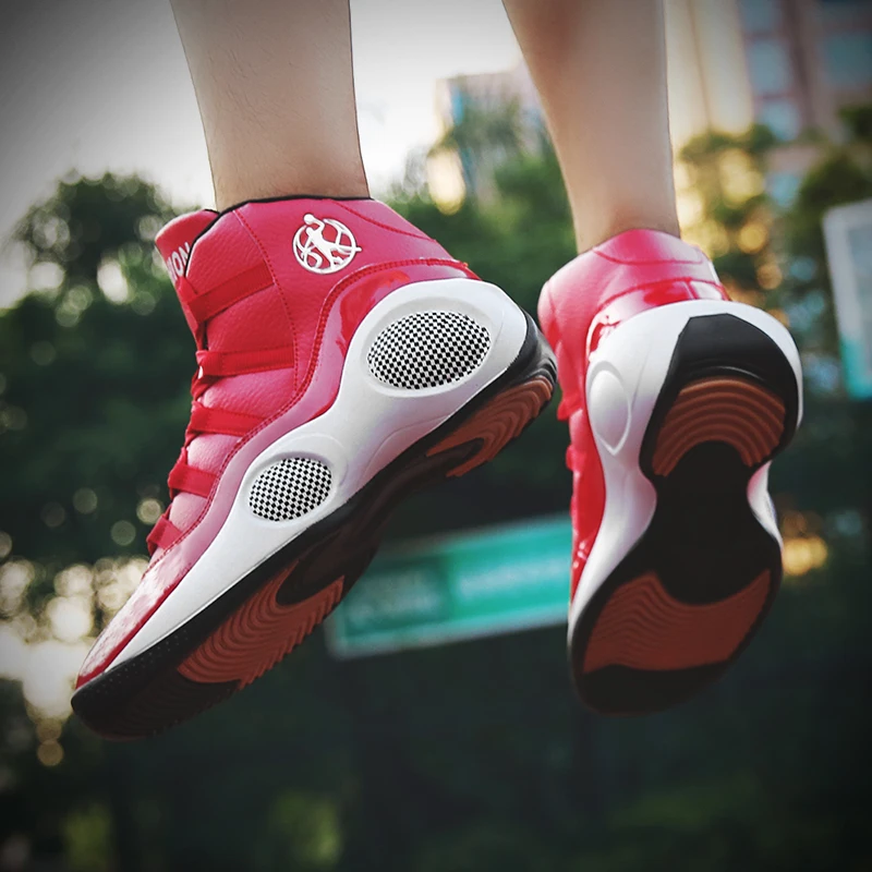 New Jordan Basketball Shoes Men Cushioning Lebron High Top Basketball Sneakers Men Training Ankle Boots Outdoor Men Sport Shoes