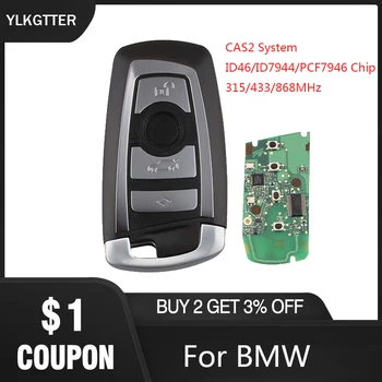

YLKGTTER 315/433/868MHz Remote Key Fit for BMW X3 X5 Z3 Z4 Z8 3/5/6/7 Series CAS2 System with Switchable HU92 Car Alarm