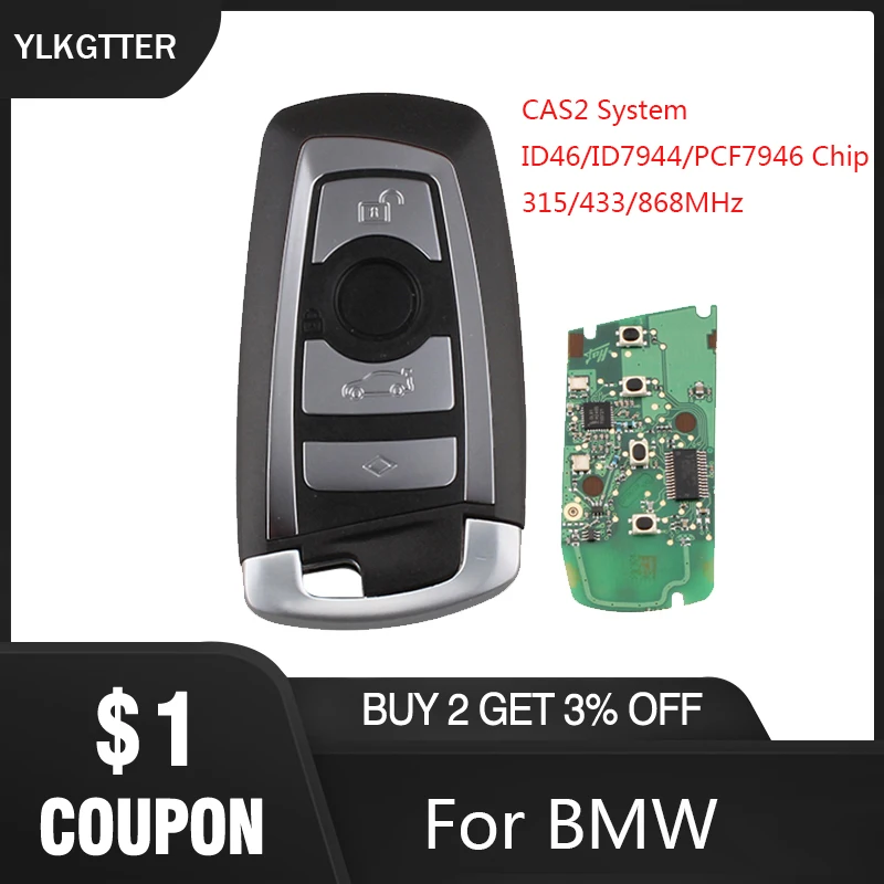 Пульт дистанционного управления YLKGTTER для BMW X3 X5 Z3 Z4 Z8 3 5 6/7 МГц с возможностью