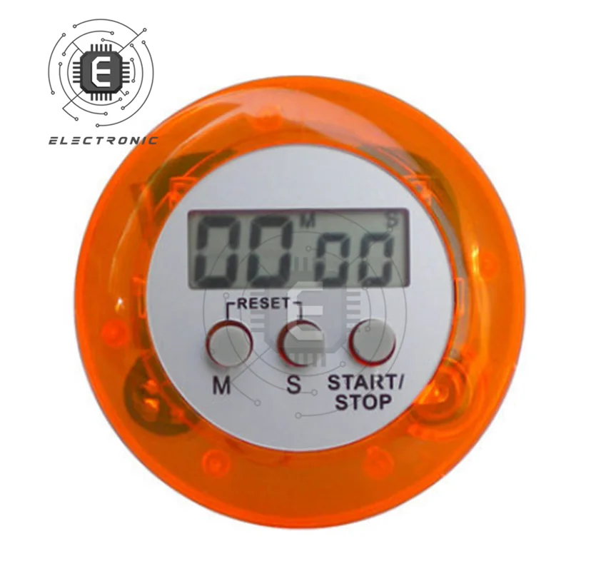 LCD Digital Display Kitchen Magnetic  Cooking Timer Countdown Alarm Clock Sound Mechanical Cooking Timer Alarm Counter 5