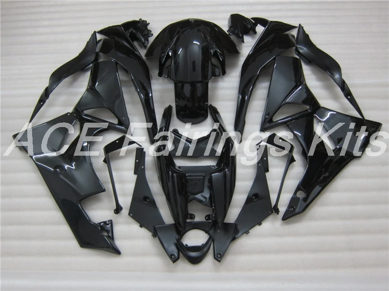 Литьевая Форма ABS обтекатель комплект подходит для Kawasaki Ninja ZX6R 2009 2010 2011 2012 Обтекатели ZX-6R 09 10 11 12 все черные огни