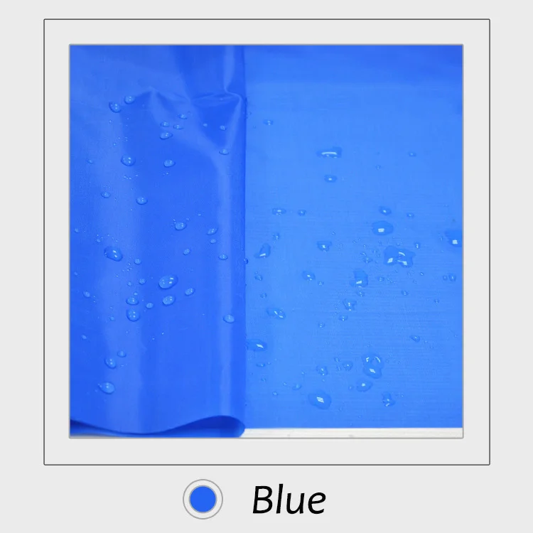 Blue 50 см* 150 см полиэстер водонепроницаемый прочная ткань PU покрытие для зонта кайт овсянка одежды ручной работы DIY - Цвет: Blue