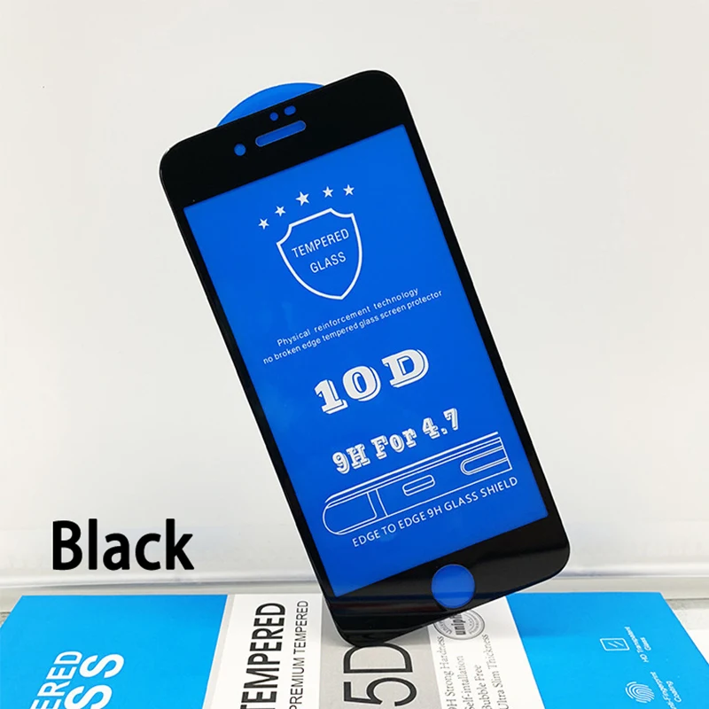 10D полное покрытие закаленное стекло для iPhone 11 Pro Max стекло X XS Max XR Защитное стекло для экрана для iPhone 6 6s 7 8 Plus X стекло