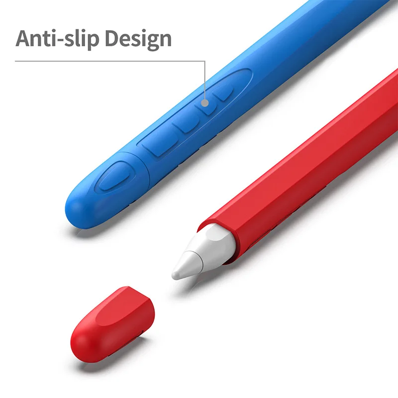 1 шт., силиконовый чехол-держатель для карандашей Apple Pencil 2, подставка-держатель для iPad Pro, стилус, защитный чехол, нескользящий