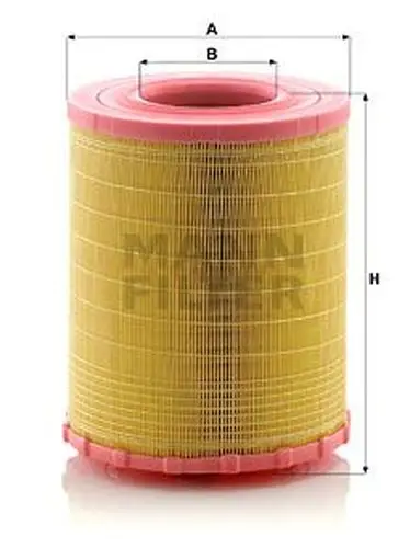 Фильтр воздушный с крышкой H347 D274 d127\ MB OM470 MANN-FILTER