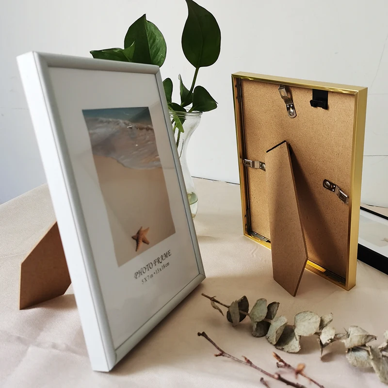 Aluminum Small Photo Frame 9X13 13X18cm Metal Picture Frame for Wall Hanging With Plexiglass for Pictures Photo Decor