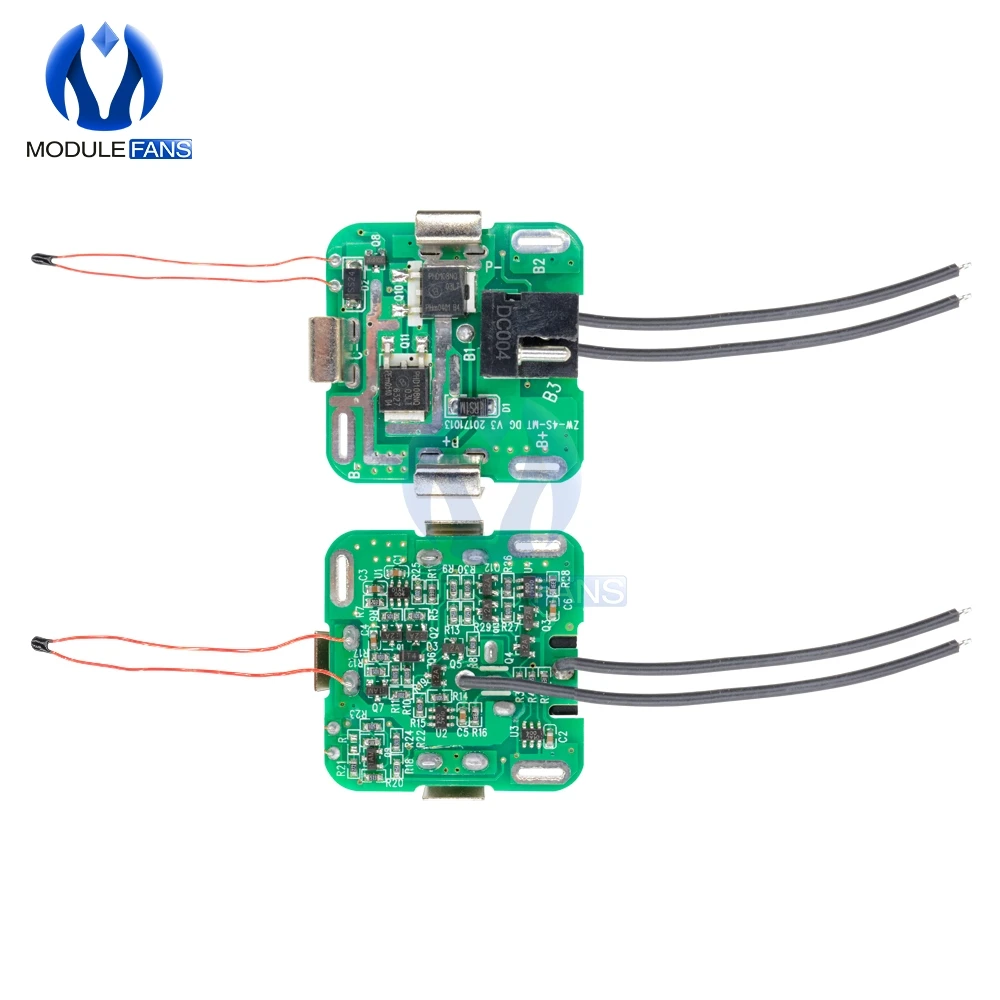 

5PCS 16.8V 4S 4 Series String Serial Lithium Battery Protection Board 14.8V 16.8V For Power Tools Drill Straight