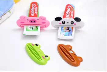 

Cute Animal multifunction squeezer / toothpaste squeezer Home Commodity Bathroom Tube Cartoon Toothpaste Dispenser Extruder SN