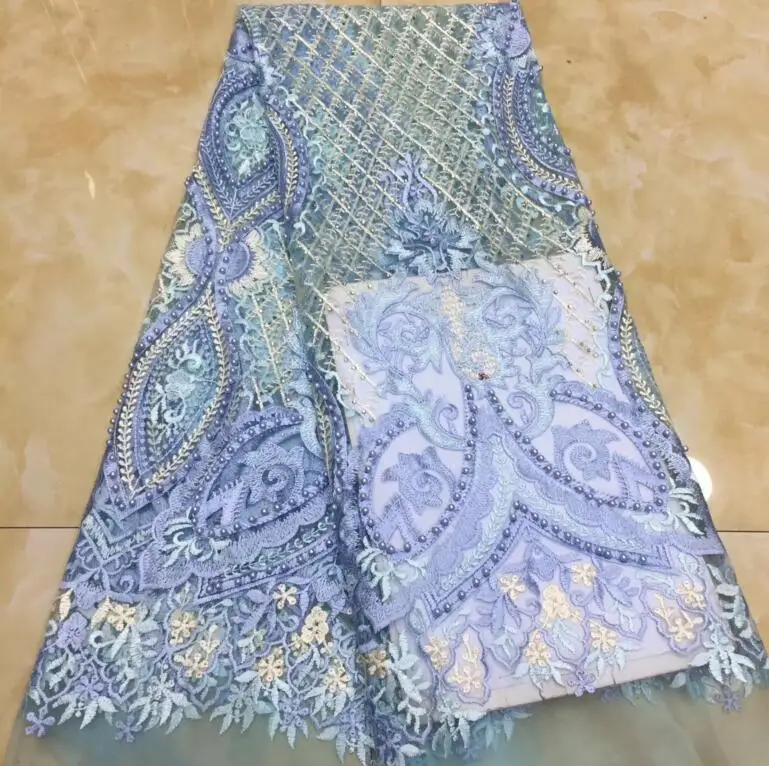 Французская кружевная ткань с бисером, красивый J-10565, вышивка, сетка, тюль - Цвет: as picture