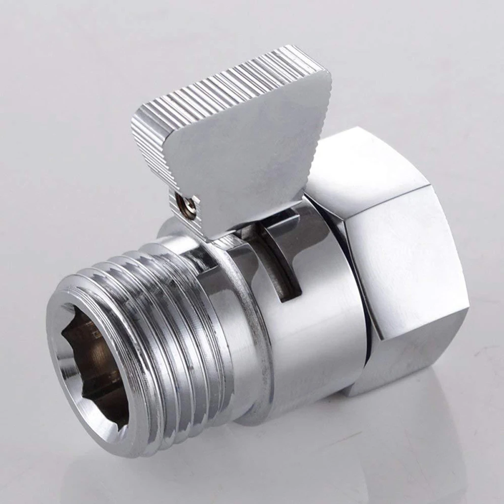 Brass Shower Head Shut-Off Valve Water Control Valve for Bidet Sprayer G1/2