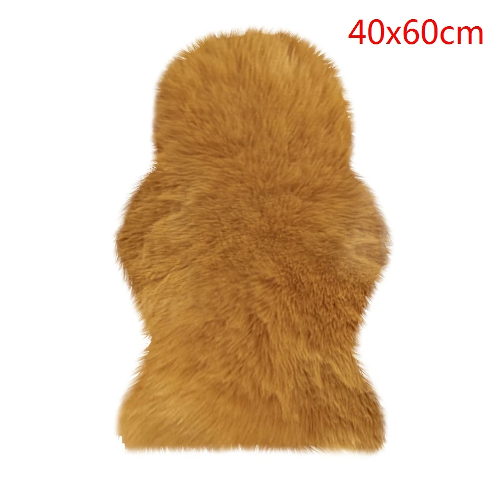 A16 40x60cm Мех из искусственной овчины, пушистый ковер для гостиной, спальни, гладкий Пушистый Ковер, моющийся коврик из искусственного меха для спальни - Цвет: A16 40x60cm