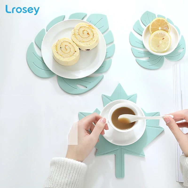 Силиконовый коврик с черепахой и листьями изоляционный анти обжигающий