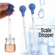 Pipettes Scale Dropper Liquid Test-Tubes Glass Transfer Graduated 1pcs Rubber-Head 5/10ml